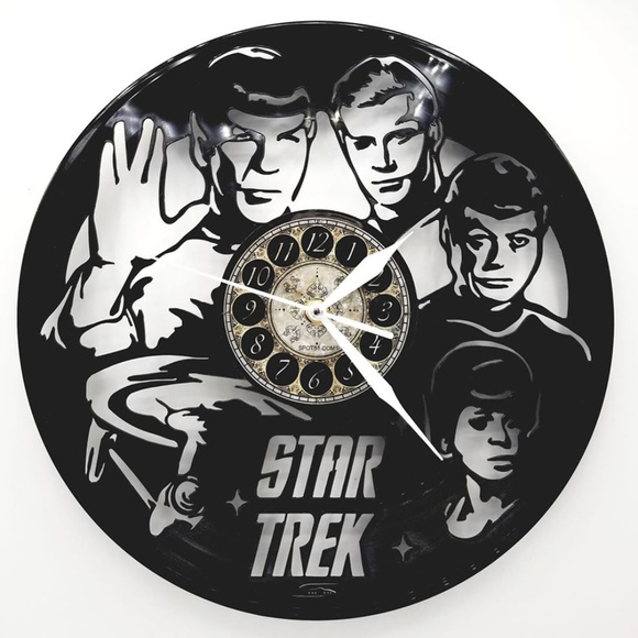 SPOT51.COM Other - STAR TREK 1 vinyl record clock        gifts clocks